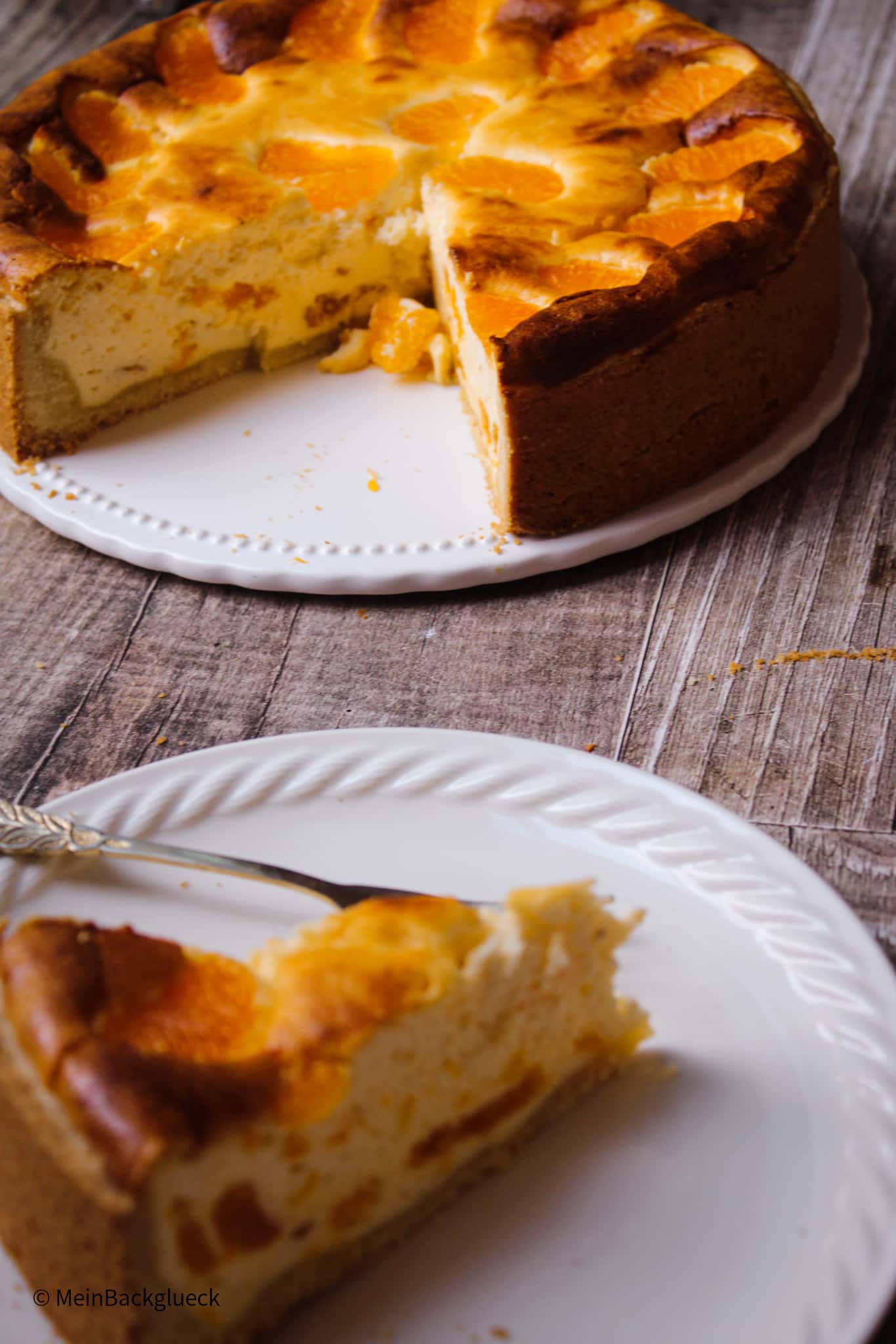 Käsekuchen mit Mandarinen - Mein Backglück