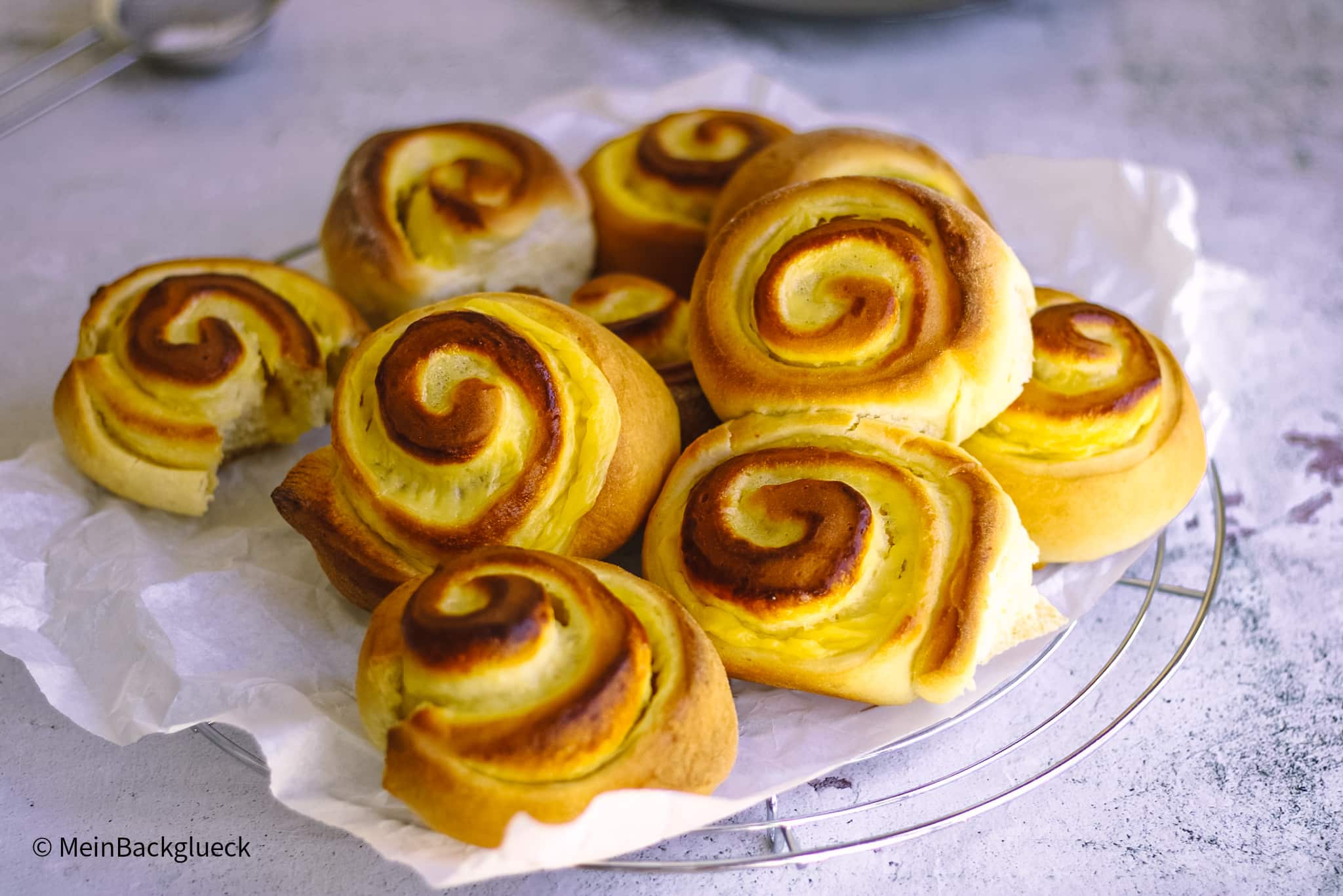 12 Fluffige Puddingschnecken Rezept - Mein Backglück