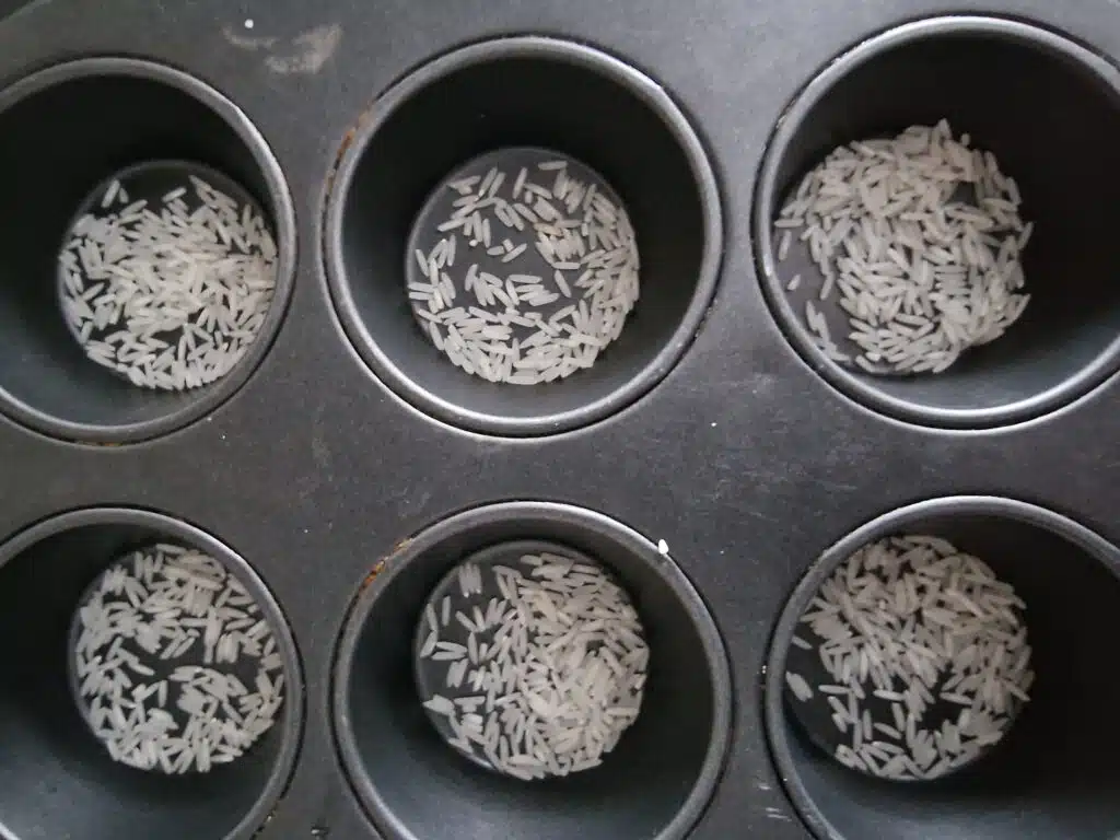 saftige Käsekuchen Muffins Rezept 4 Muffins Reis Trick gegen Feuchtigkeit