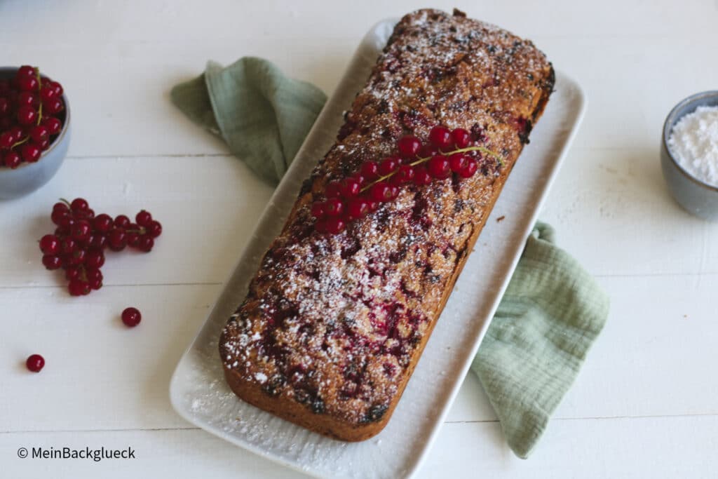 Kastenkuchen mit Johannisbeeren 3 Johannisbeerkuchen Rezept