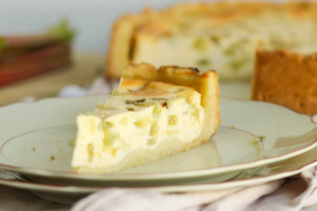 einfacher Käsekuchen mit Rhabarber 4 Rhabarber Käsekuchen