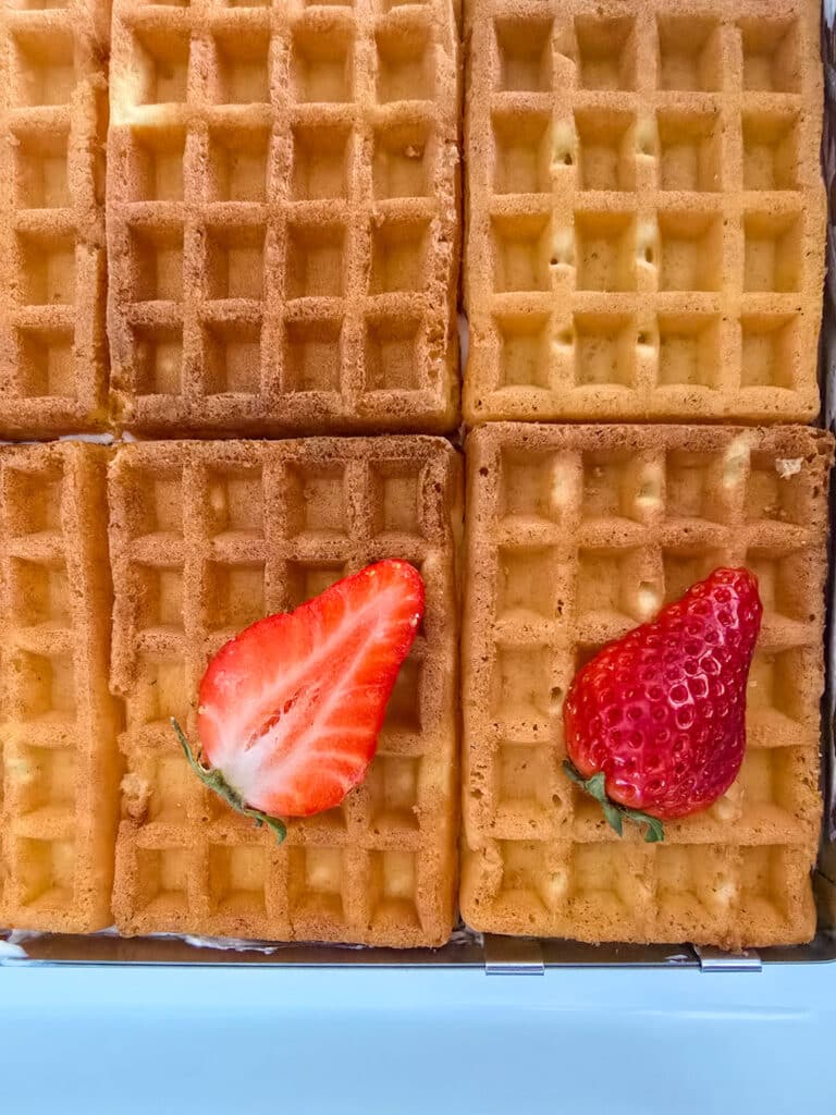 Waffelkuchen ohne Backen kühl stellen