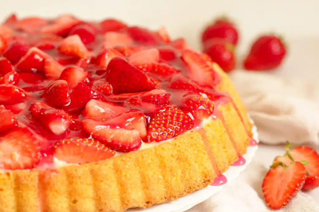 Erdbeerkuchen Rezept mit Vanillepudding 4 Erdbeerkuchen Rührteig