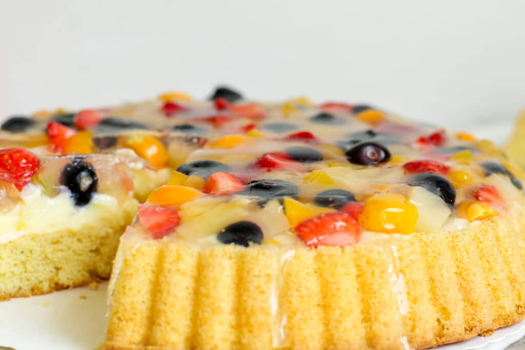 Einfacher Obstboden Rezept 6 Obstboden mit Obst belegen