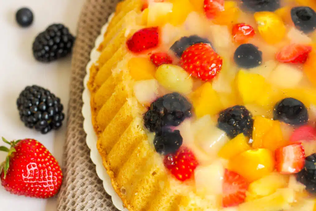 einfacher Obstkuchen Rezept mit Pudding 5 Obstkuchen