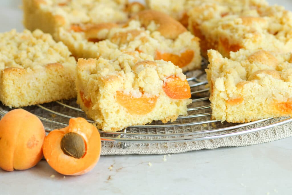Aprikosenkuchen mit Streusel