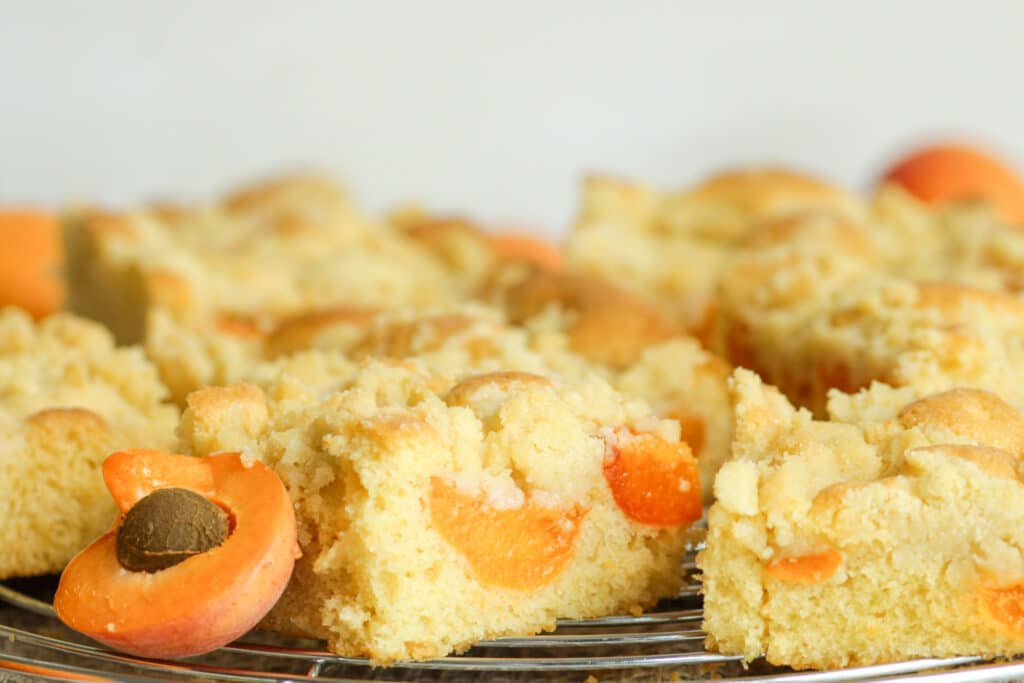 einfacher Aprikosenkuchen mit Streusel