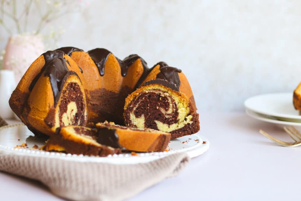 saftiger Eierlikör Marmorkuchen Rezept 16 Eierlikör Marmorkuchen Anschnitt